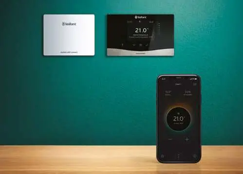 Aplikacja myVaillant + wyświetlacz dotkowy